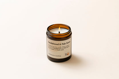 Sandalwood & Palo Santo Kerze 100g – Holzduft für dein Zuhause