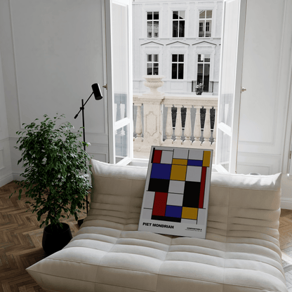 Poster Piet Mondrian · Composition A · Abstrakte Kunst im De Stijl Stil · Print ohne Rahmen